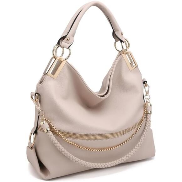 Purses for Women Vegan Leather Handbags Rhinestones Hobo Bags Tote Purse - Picture 1 of 7